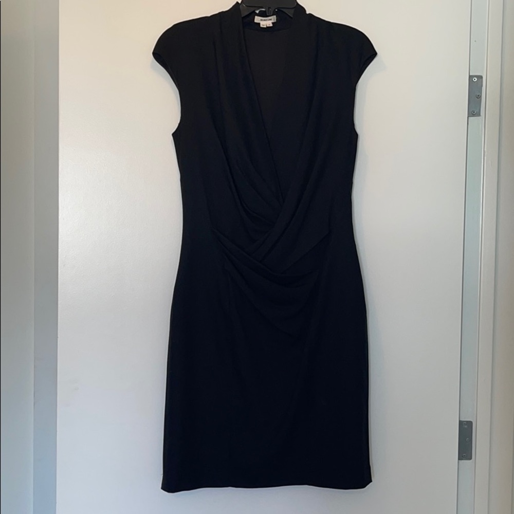 Low cut black Helmut Lang dress